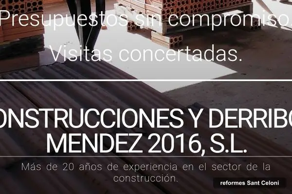 Construcciones y Derribos Mendez, empresa de reformes a Sant Celoni