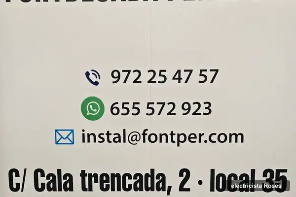 F. Pérez S.l., electricista a Roses