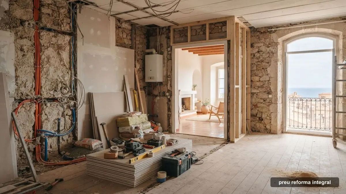 Preu reforma integral d'un pis: obres de reforma completa en un habitatge de Girona