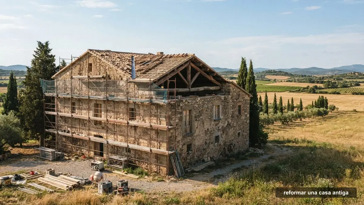 Reformar una casa antiga de pedra: obres en una masia de les comarques de Girona